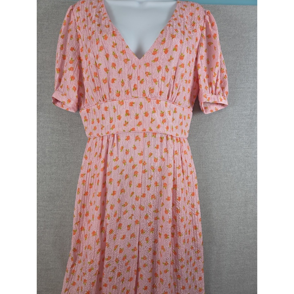 No. 6 Store NYC Pink Floral Jumpsuit USA Luxury Size 1 Silk Blend Wide Leg Flowy
